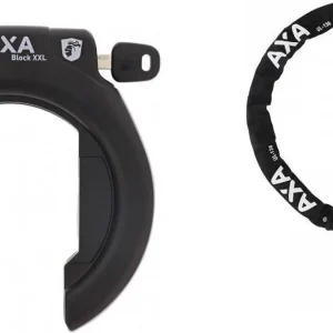 Ringslot Axa Block XXL met insteekketting AXA ULC 130 cm /5,5 zwart