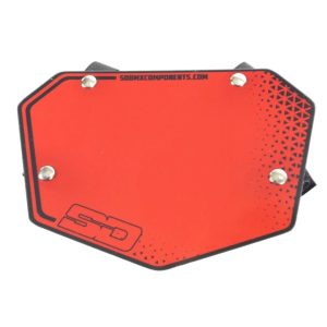 SD Stuurbord nummerplaat rood